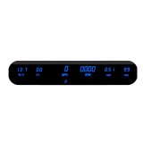 Intellitronix Universal LED Digital Gauge Panels DP10002B Panel, LED, Intellitronix, Oil/Temp/Speed/Tach/Fuel, Black Face, Blue Digits, Each thumbnail 3