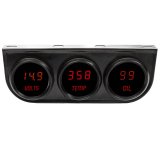 Intellitronix LED Digital 3-Gauge Kits M9333R Gauge Panel, Digital, Oil Pressure, Voltmeter, Water Temperature, Sending Units, 2 1/16 in. Diameter. Gauges, Kit thumbnail 2