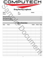 Computech Log Books 3035 Reference Book, Drag Race Book, 24 Pages, Paper Back, Each thumbnail 4