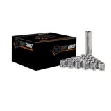 West Coast Accessories Lug Nut Installation Kits W5642STO Wheel Kit, Conical Seat, Spline Drive, 14mm x 2.0 RH, Open End, Chrome Plated Steel, Set of 24 thumbnail 1