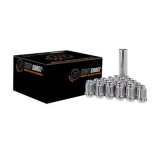 West Coast Accessories Lug Nut Installation Kits W56015S Wheel Kit, Conical Seat, Spline Drive, 12mm x 1.5 RH, Closed End, Chrome Plated Steel, Set of 24 thumbnail 1