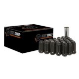 West Coast Accessories Lug Nut Installation Kits W5842STB Wheel Kit, Conical Seat, Spline Drive, 14mm x 2.0 RH, Closed End, Steel, Black, Set of 32 thumbnail 1