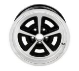 HK Aluminum Magnum Wheels 17x9 Wheel, Magnum, Aluminum, Black, Machined, in, 5 x 4 3/4 in. Bolt Circle, 5 in. Backspace, Each thumbnail 1