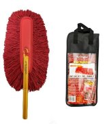 California Car Dusters 62442 Duster, 26 in. Wood Handle, 15 in. Cotton Fiber Head, Brown, Includes Storage Bag, Each thumbnail 1