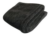 California Car Duster Double Twist Microfiber Drying Towels 20308 Towel, Microfiber, Black, 30 in. x 20 in., Each thumbnail 1