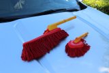 California Car Dusters 62424 Dusters, Wood Handle, Brown, 26 in. Handle/15 in. Head, 12 in. Handle/7 in. x 5 in. Head, Vinyl Bag, Pair thumbnail 4