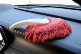 California Car Duster Dash Dusters 62447 Duster, 12 in. White Plastic Handle, Wedge Shaped, 3.75 in. x 5.5 in. Head, Vinyl Bag, Each thumbnail 5