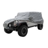 Smittybilt Full Climate Covers S/B803 Car Cover; Jeep Cover; Incl. Heavy Duty Grommet Bag; Lock; Cable; No Drill Installation thumbnail 1