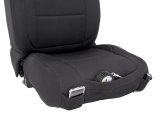Smittybilt Neoprene Seat Cover Sets S/B471201 Covers, First Row/Second Row, Bucket/Bench, Highback, Neoprene, Black/Black, Set thumbnail 1