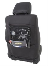 Smittybilt Neoprene Seat Cover Sets S/B471201 Covers, First Row/Second Row, Bucket/Bench, Highback, Neoprene, Black/Black, Set thumbnail 3
