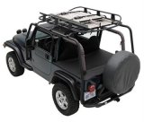 Smittybilt SRC Roof Racks S/B76711 Rack; Rack; Black Textured; No Drill Installation thumbnail 1