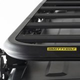 Smittybilt Defender Roof Rack Mounts for 2020-2025 GLADIATOR, 2018-2025 WRANGLER - SBJ02 Adapters, Defender, Platform Mount, Aluminum, Black Powdercoat, Textured Finish, Mount Only, Jeep, Each thumbnail 1