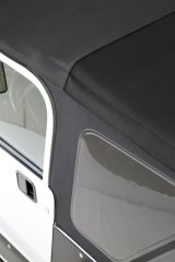 Smittybilt Bowless Combo Tops S/B9973235 Soft Top, Combo, Complete, Polymer Cloth, Black Diamond, Tinted Window, Jeep, Each thumbnail 6