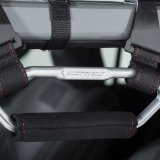 Smittybilt Roll Bar Accessories S/B779311 Powder Coated Aluminum Handle That Can Be Mounted Using Factory Points , Black and Silver. Sold As A Pair. thumbnail 1