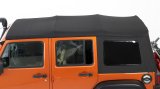 Smittybilt Bowless Combo Tops S/B9083235 Soft Top, Top, Polymer Cloth, Black Diamond, Tinted Windows, Jeep, For Existing Soft Tops, Each thumbnail 6