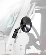 Smittybilt Half Door Side Mirrors S/B7618 Mirrors, Steel, Black, Replacement, Jeep, Pair thumbnail 2