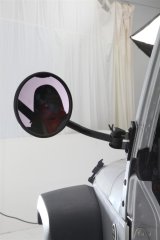 Smittybilt Half Door Side Mirrors S/B7618 Mirrors, Steel, Black, Replacement, Jeep, Pair thumbnail 7