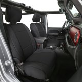 Smittybilt Neoprene Seat Cover Sets S/B472101 Covers, Neoprene, Black, Front and Rear, Headrest Covers, Jeep, Wrangler Unlimited, Set thumbnail 7