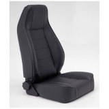 Smittybilt Factory-Style Jeep Replacement Black Denim Seat S/B45015 Seat; Factory Style Replacement; Black; No Drilling Installation; Front thumbnail 1