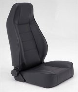 Smittybilt Factory-Style Jeep Replacement Black Denim Seat S/B45015 Seat; Factory Style Replacement; Black; No Drilling Installation; Front thumbnail 2