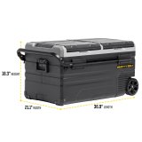 Smittybilt DualZone Basecamp Portable Fridge/Freezers 2989 Refrigerator, Fridge Freezer, 75 Liter, 12V and 120V, Each thumbnail 9