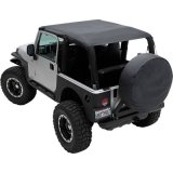 Smittybilt Extended Tops S/B94135 Soft Top, Top, Polymer Cloth, Black Diamond, Jeep, Each thumbnail 1
