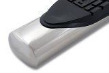 Raptor Series 4 in. Cab Length Oval Tube Side Step Bars for 1999-2016 F-250 SUPER DUTY, F-350 DUTY - 0703-0156 Nerf Bar, 4" Magnum Straight Oval, Polished Stainless Steel, 99-16 Ford F-250/F350 Super Duty Regular thumbnail 3