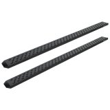 Raptor Series - Running Boards, Nerf Bars and Rock Sliders for 1999-2016 F-250 SUPER DUTY, F-350 DUTY 2103-0344BT 6.5 in Sawtooth Slide Track Boards Black Textured Aluminum 99-16 Ford F-250/F-350 Super Duty Crew thumbnail 1