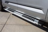 Raptor Series 6 in. OEM-Style Slide Track Oval Running Boards for 2022-2025 TUNDRA - 1704-0142 Boards, Tread Step, OEM-Style, Aluminum, Natural, Crew Cab, Toyota, Pair thumbnail 2