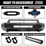 Raptor Series Magnum RT Front Bumpers for 2016-2023 TACOMA - FBM83TYN-RT Bumper, RT, Fabricated, Steel, Black Textured Powdercoated, Winch Ready, Front, Toyota, Each thumbnail 2