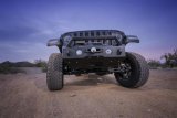 Raptor Series Magnum RT Front Bumpers for 2020-2022 GLADIATOR, 2018-2022 WRANGLER - FBM22JPN-RT Bumper, RT, Stubby Front, Fabricated, Steel, Black Textured Powdercoated, Winch Ready, Jeep, Each thumbnail 2
