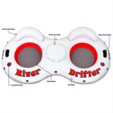 AirBedz River Drifter Two Person Float Tubes with Cooler PPI-RD2 Flotation Device, Drifter, Tube, Dual-Person, Each thumbnail 1