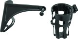 Kuryakyn Reflex Drink Holder Right Side HD Touring Passenger Mount 96-13 Gloss Black thumbnail 1