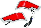 Kuryakyn Tracer Tour-Pak Rear Lights Chrome Red Lens thumbnail 1