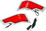 Kuryakyn Tracer Tour-Pak Rear Lights Chrome Red Lens thumbnail 2