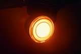 Kuryakyn Tracer L.E.D. Front Turn Signal Insert, White/Amber Light, Smoke Lens 1157 thumbnail 2