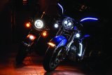 Kuryakyn Tracer L.E.D. Front Turn Signal Insert, White/Amber Light, Smoke Lens 1157 thumbnail 4