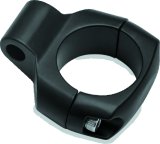 Kuryakyn Mirror Adapter 1-1/4inch Bars Mount Satin Black thumbnail 1