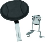 Kuryakyn Plug-N-Go Driver Backrest 14-Up Indian Black Pad, Chrome thumbnail 2