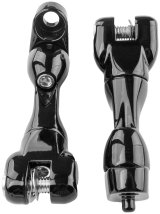 Kuryakyn Adjustable Passenger Peg Mounts for Harley-Davidson Touring and Indian Models Gloss Black thumbnail 2