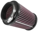 K&N Universal Rubber Filter 3in Flg 4-1/2inch OD B / 2-1/4inch H - Black Top thumbnail 1