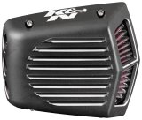 K&N Street Metal Intake System for 01-16 Harley-Davidson Softail/Dyna - Shaker Black thumbnail 2