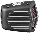 K&N Street Metal Intake System for 01-16 Harley-Davidson Softail/Dyna - Shaker Black thumbnail 3