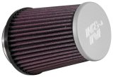 K&N Universal Rubber Filter 3in Flg 4-1/2inch OD B / 2-1/4inch H - Silver Top thumbnail 2