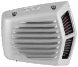 K&N Street Metal Intake System 08-16 Harley-Davidson Shaker Silver H/D Touring Models thumbnail 2