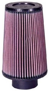 K&N Filter Universal Rubber Filter 3.25 Flange 5.5 Base 4.6875 Top 8 Height thumbnail 1