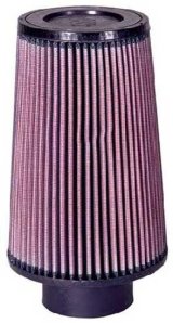 K&N Filter Universal Rubber Filter 3.25 Flange 5.5 Base 4.6875 Top 8 Height thumbnail 3