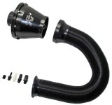 K&N Universal Apollo Black Cold Air Intake - 70mm OD FLG PP thumbnail 1