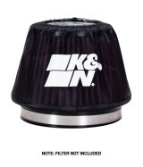 K&N Black Drycharger 6.25in Base ID / 4.375in Top ID / 4.125in Height Air Filter Wrap thumbnail 4