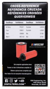 K&N 2018 Audi RS3 2.5L Cartridge Oil Filter thumbnail 9
